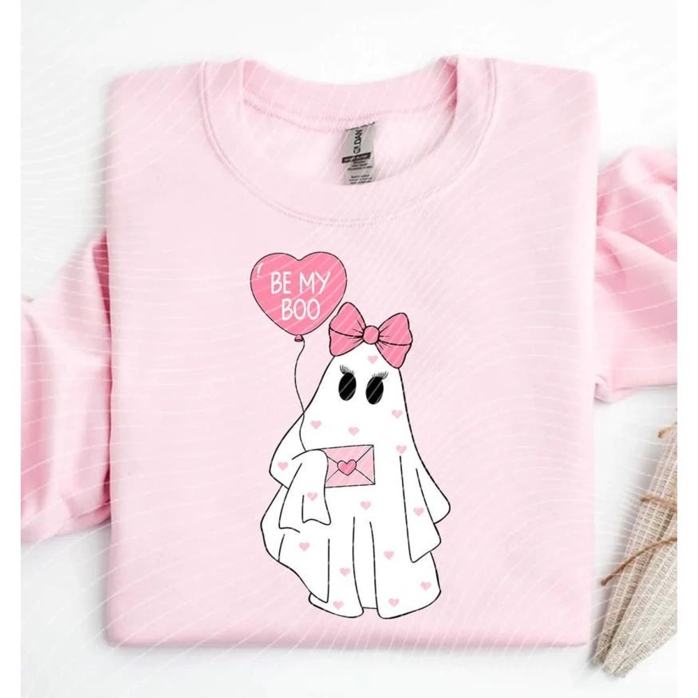 Be My Boo- Full Color- Screen Print Transfer-Heat Transfer-Valentine's Day
